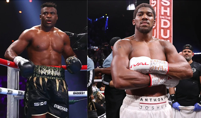 francis ngannou anthony joshua staredown 1