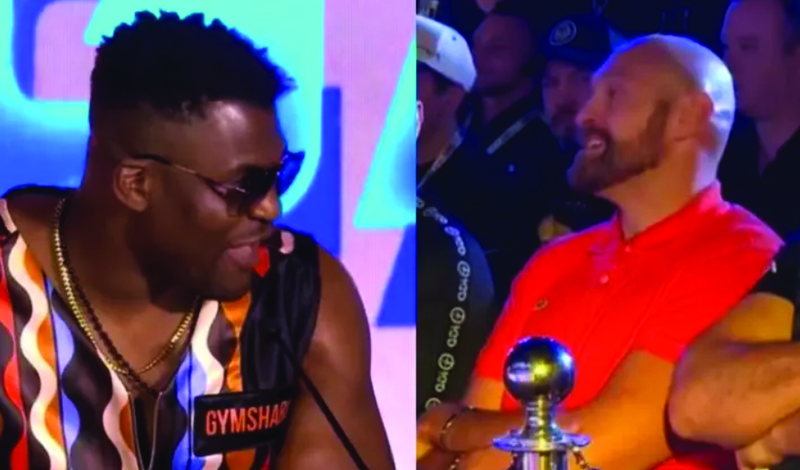 Francis Ngannou και Tyson Fury έχουν λεκτική κόντρα στο Ριάντ της Σαουδικής Αραβίας