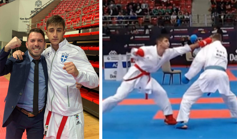 ilias psomas xryso pagkosmio karate 1