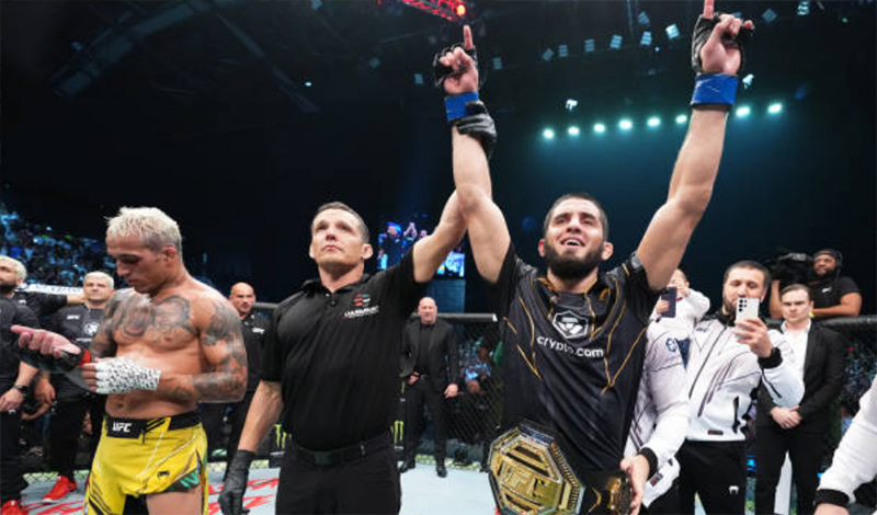 islam makhachev ufc 280 charles oliveira fight video