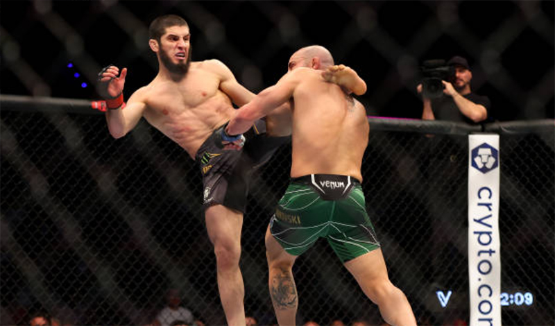 islam makhachev vs alexander volkanovski knock out