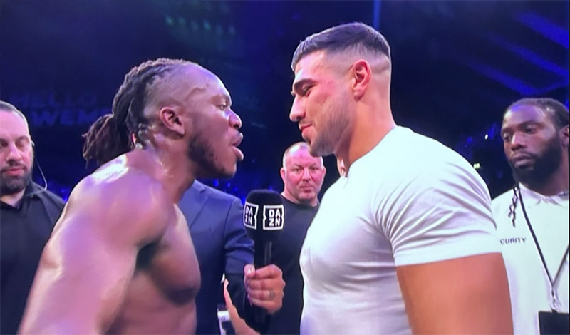 ksi tommy fury face off