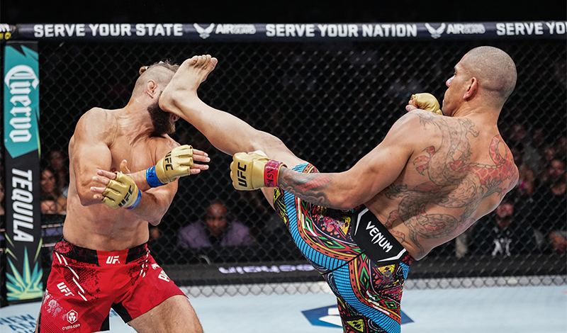 alex pereira knocks out jiri prochazka at ufc 303