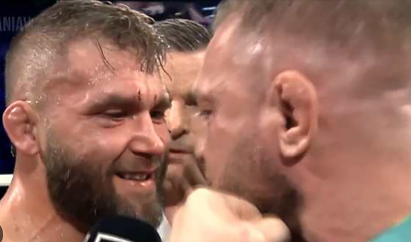conor mcgregor jeremy stephens staredown