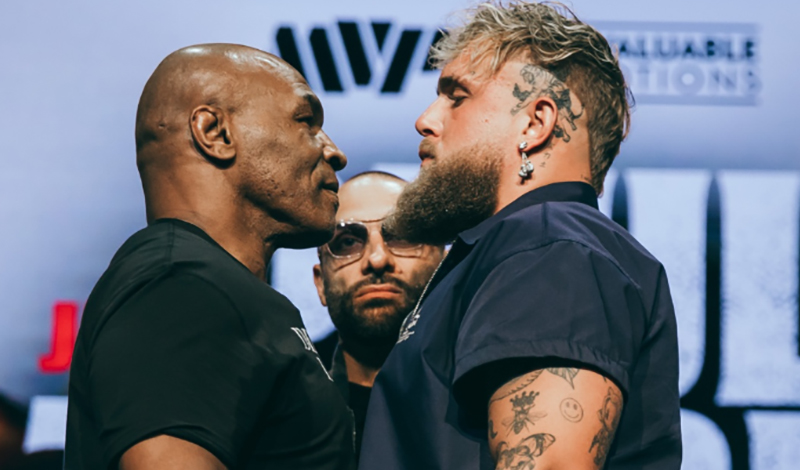 mike tyson jake paul face off