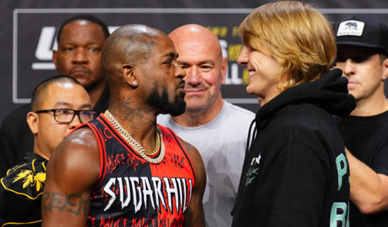 paddy pimblett bobby green faceoff
