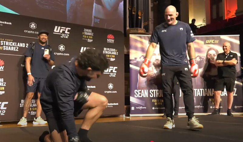 sean strickland sparring fan ufc 312 9