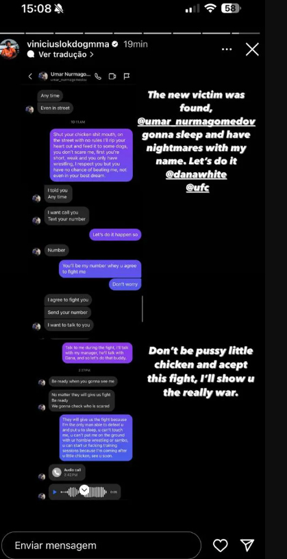 vinicius oliveira umar nurmagomedov