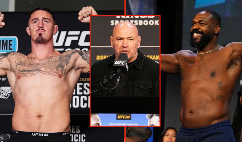 jon jones tom aspinall dana white
